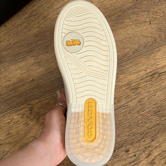 Coach custom sneakers. size 8. Never worn. Pink, Orange, yellow. - Picture 7 of 8